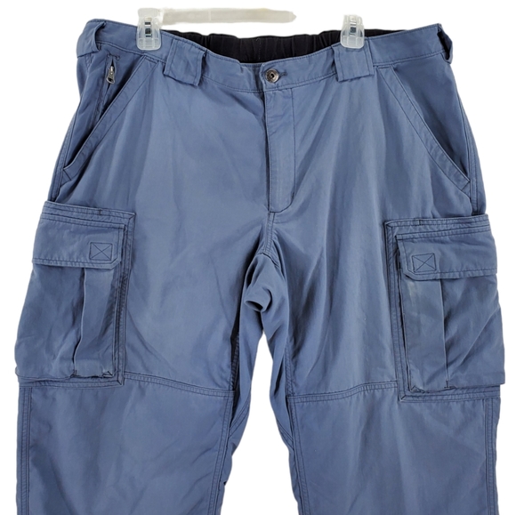 Duluth Flex Dry On the Fly 71700 Cargo Pants Mens XL (38x28) Blue Gray Relaxed - Picture 2 of 12